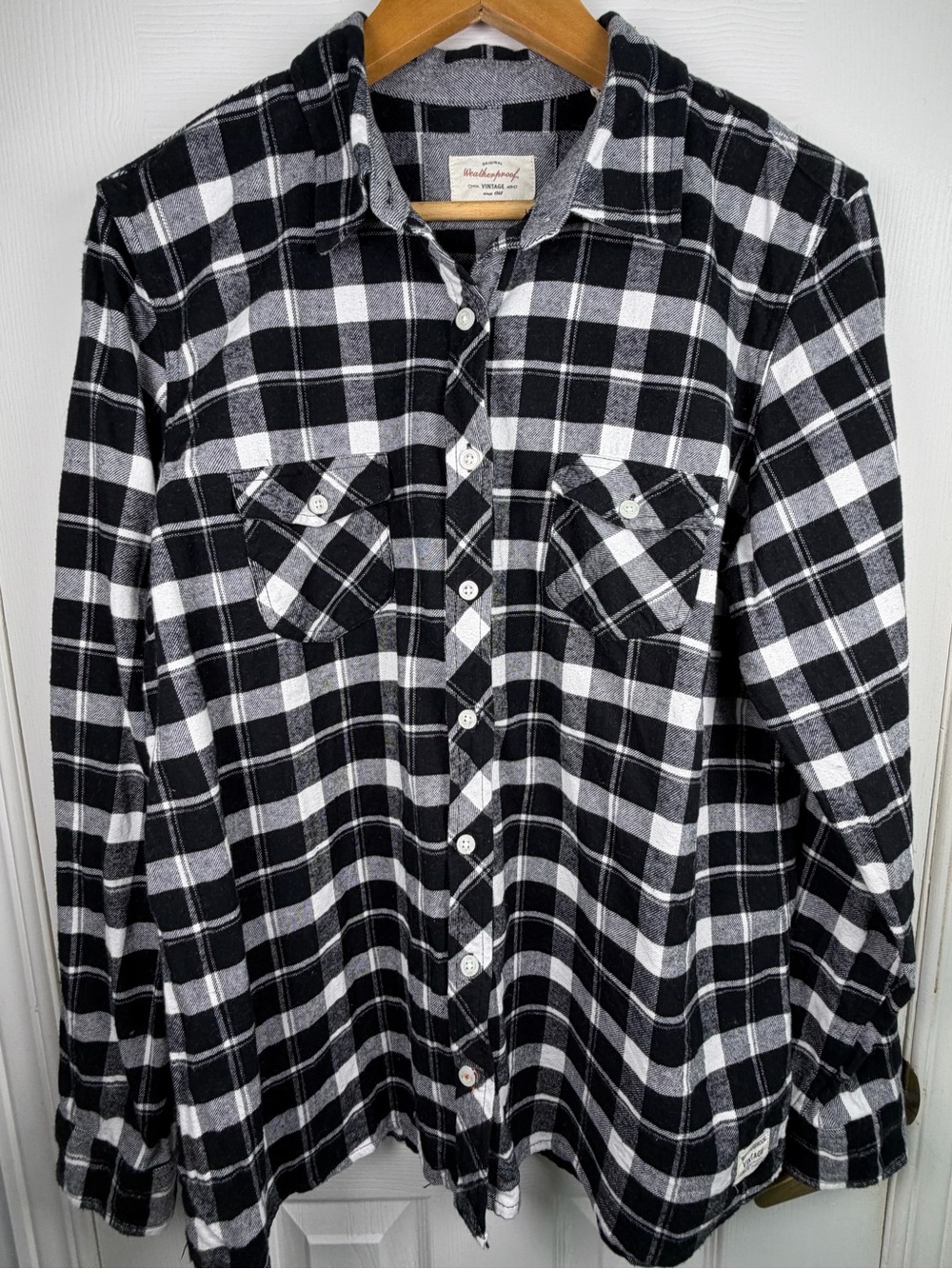 Weatherproof Vintage Plaid Flannel XL Cabincore Cottagecore Rustic Nature Girl